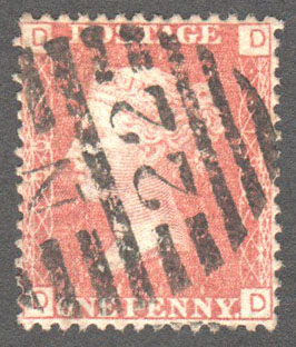 Great Britain Scott 33 Used Plate 190 - DD - Click Image to Close